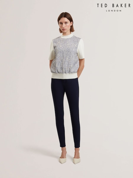 Ted Baker Blue Felinda Fly Front Stretch Leggings (F53136) | £99