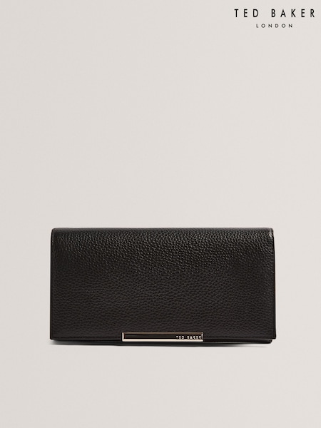 Ted Baker Black Slim Rousi Bar Detail Leather Purse (F53239) | £80