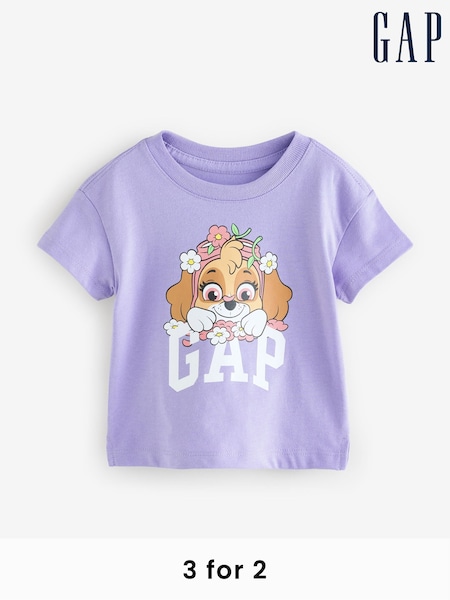 Gap Purple Skye Paw Patrol Graphic T-Shirt (6mths-5yrs) (F53330) | £16