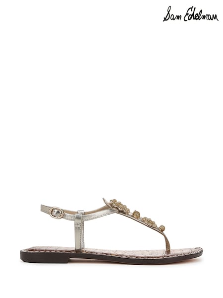 Sam Edelman Regular Fit Cream Gigi Ray T Bar Sandals (F53348) | £120