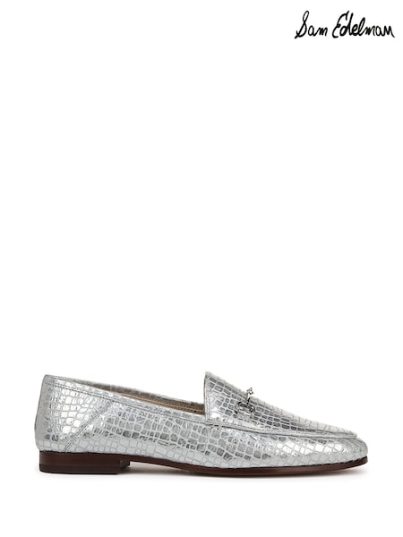 Sam Edelman Regular Fit Silver Loraine Loafers (F53349) | £160