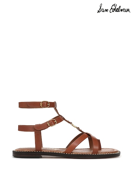 Sam Edelman Regular Fit Teeni Gladiator Brown Sandals (F53402) | £140