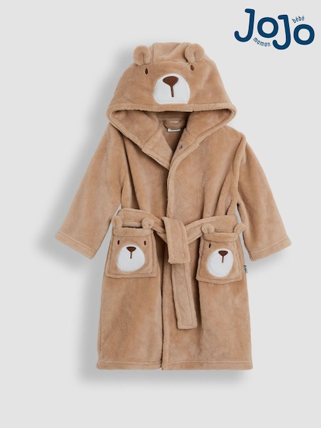 JoJo Maman Bébé Brown Bear Dressing Gown (F53647) | £28