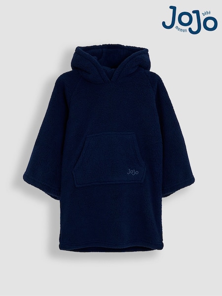 JoJo Maman Bébé Navy Cosy Hooded Blanket (F53659) | £24