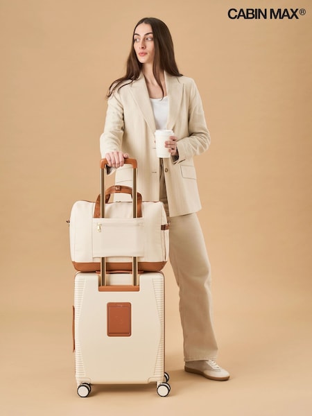 Cream - Cabin Max Santa Cruz Holdall Luggage Set 24l & 40l Cabin Case