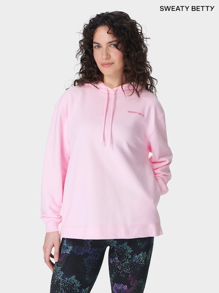 Sweaty Betty Pink Revive Longline Hoodie (F53757) | £75