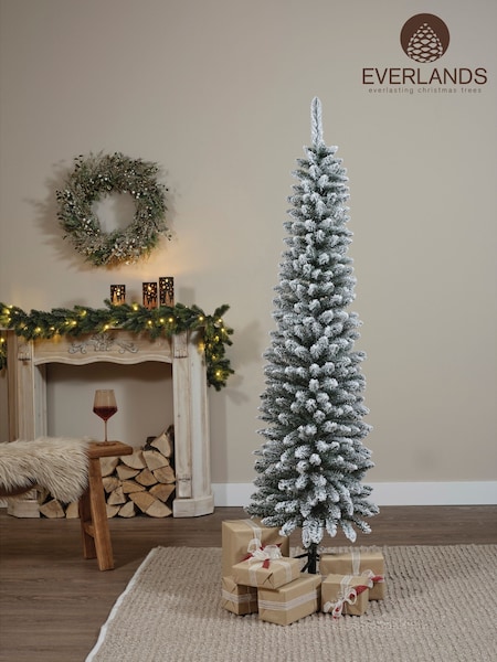 Everlands Snowy Pencil Slim Christmas Tree (F53767) | £60