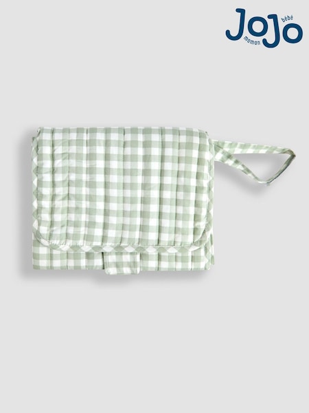 JoJo Maman Bébé Gingham Quilted Travel Changing Mat (F53772) | £20