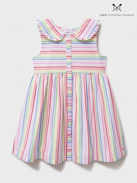 Crew Clothing Company Multi Printed 100% Cotton Sleeveless Dress (F53945) | £28 - £32