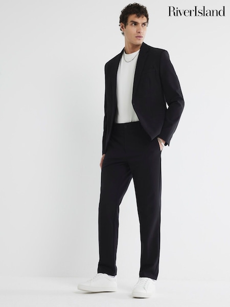 River Island Black SB1 Tech Skinny Suit Blazer (F54016) | £85