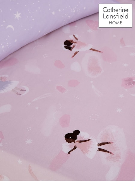 Catherine Lansfield Pink Dancing Fairies Fitted Sheet (F54139) | £10 - £13