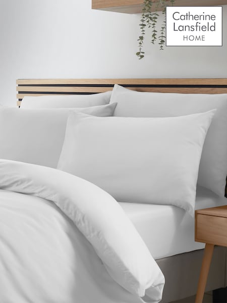 Catherine Lansfield 4 Pack White So Soft Non-Iron Pillowcases (F54155) | £10