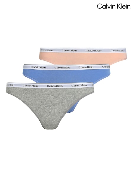 Calvin Klein Orange Modern Logo Full Knickers 3 Pack (F54234) | £40