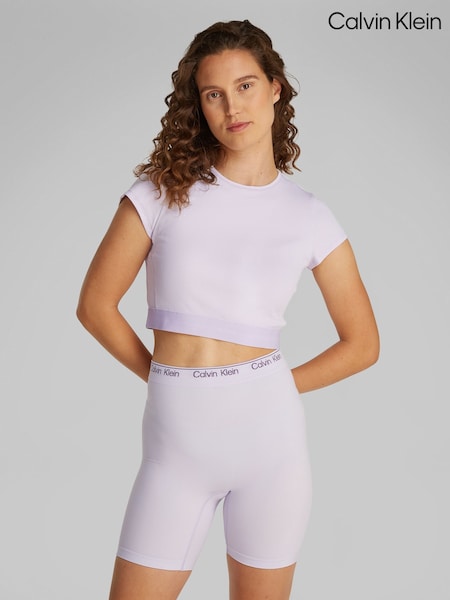 Calvin Klein Purple Icon High Waisted Shapewear Shorts (F54267) | £55