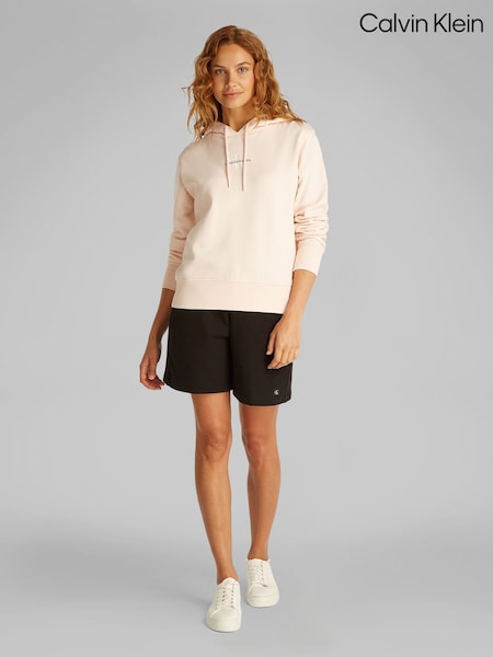 Calvin Klein Pink Monologo Hoodie (F54276) | £90