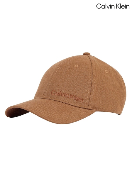 Calvin Klein Nude Linen Baseball Cap (F54409) | £40