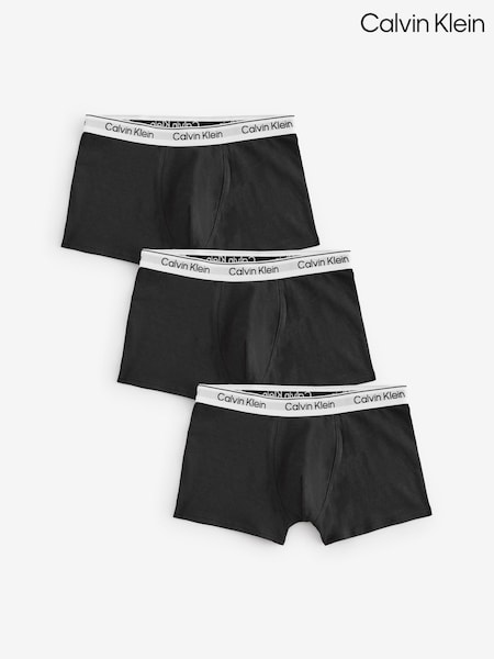 Calvin Klein Black Trunks 3 Pack (F54507) | £36