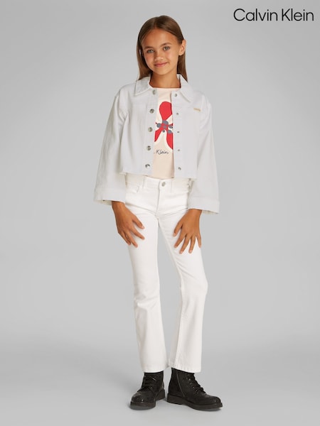 Calvin Klein White Denim Jacket (F54554) | £85