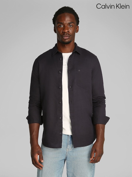 Calvin Klein Black Regular Fit Long Sleeve Shirt (F54577) | £90