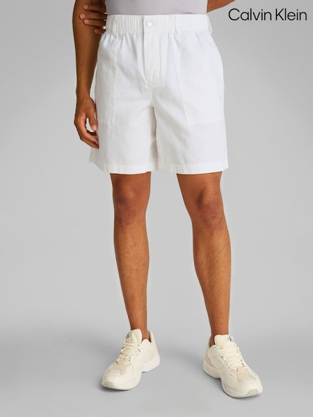 Calvin Klein White Shorts (F54606) | £85