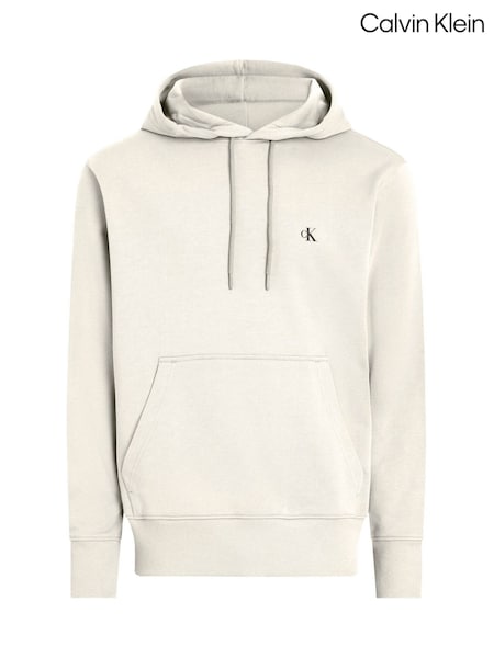 Calvin Klein Brown 100% Cotton Painted Hoodie (F54654) | £90