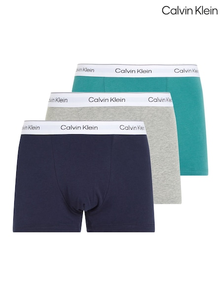 Calvin Klein Black Olive Ultra Soft Trunks 3 Pack (F54655) | £44