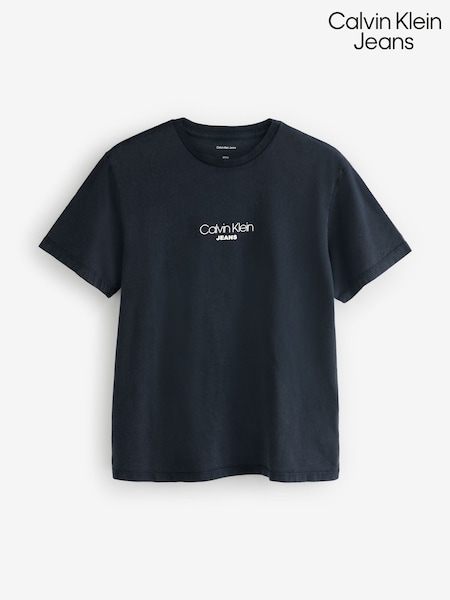Calvin Klein Light Blue 100% Cotton Short Sleeve T-Shirt (F54658) | £45