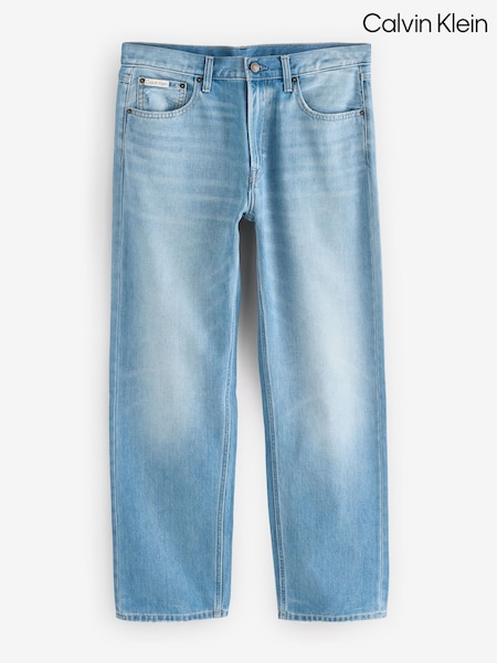 Calvin Klein Blue Chrome 90'S Straight 100% Cotton Jeans (F54723) | £120