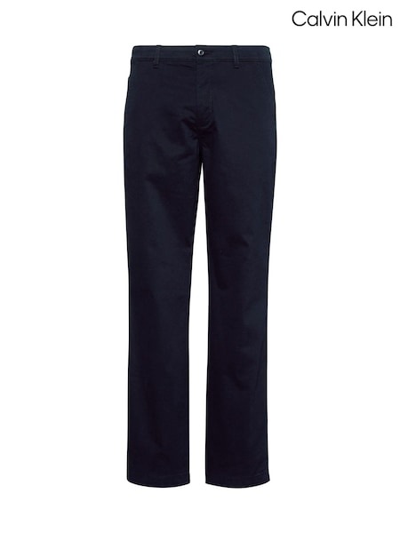 Calvin Klein Black Slim Signature Stretch Chino Trousers (F54730) | £85