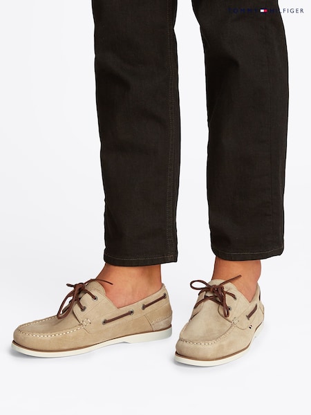 Tommy Hilfiger Brown Suede Boat Shoes (F54782) | £110