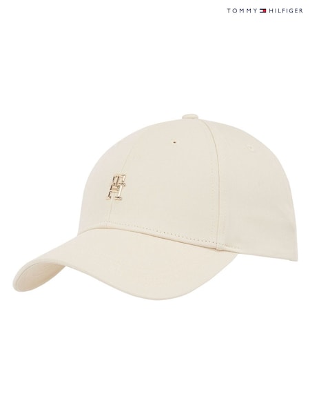 Tommy Hilfiger White 100% Organic Cotton Elevated Chic Cap (F54783) | £45