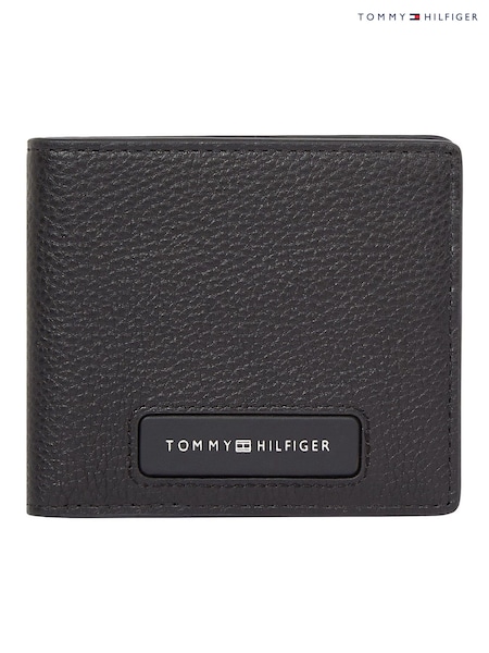 Tommy Hilfiger Black Leather Monogram Mini Card Wallet (F54809) | £60