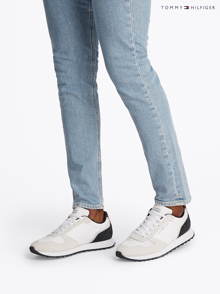 Tommy Hilfiger White Runner Trainers (F54823) | £90