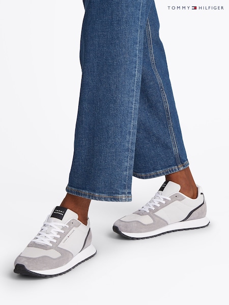 Tommy Hilfiger Grey Runner Trainers (F54828) | £90