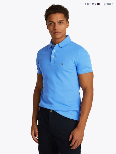 Tommy Hilfiger Dark Blue 1985 Slim Stretch Cotton Polo Shirt (F54952) | £75