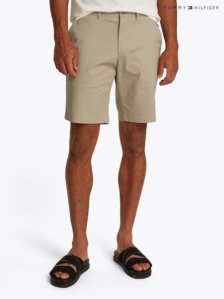 Tommy Hilfiger Cream Regular Fit 1985 Harlem Stretch Shorts (F54979) | £75