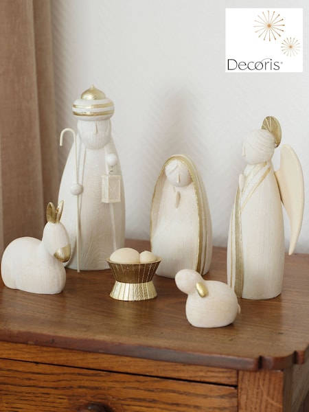 Decoris White Nativity Ornament (F55048) | £30