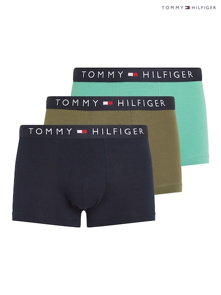 Tommy Hilfiger Green Trunks 3 Pack (F55091) | £41