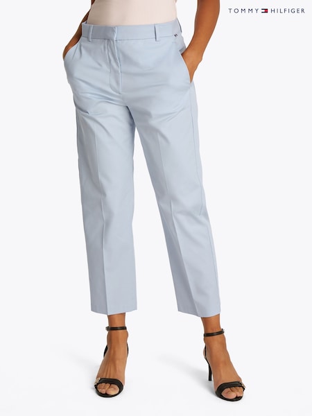 Tommy Hilfiger Blue Slim Straight Cotton Chino Trousers (F55127) | £110