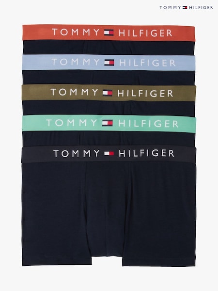 Tommy Hilfiger Black Trunks 5 Pack With Waistband (F55181) | £65