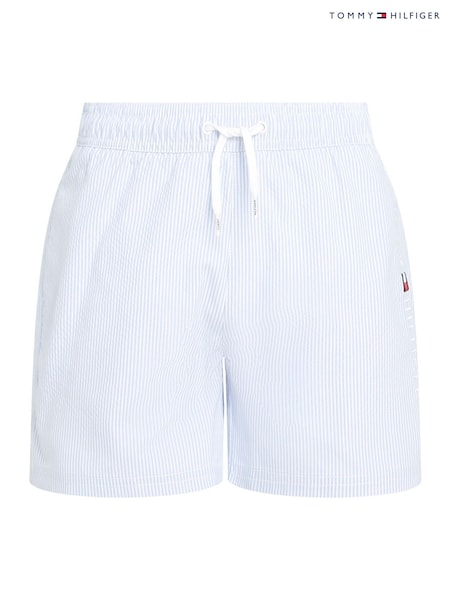 Tommy Hilfiger Blue Denim Medium Drawstring Swim Shorts (F55187) | £45