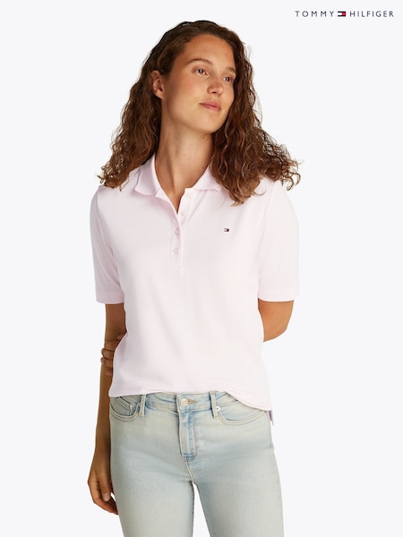 Tommy Hilfiger Pink 1985 Regular Fit Pique Polo Shirt (F55197) | £75