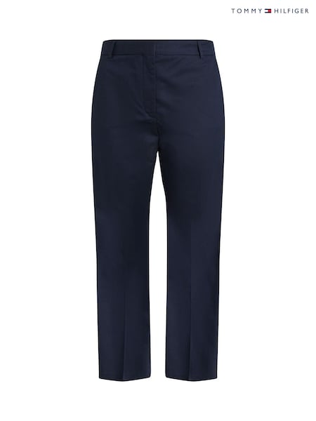 Tommy Hilfiger Blue Slim Curve Cotton Stretch Chino Trousers (F55199) | £110