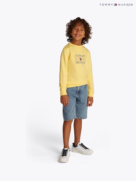 Tommy Hilfiger Yellow Flag Sweatshirt (F55293) | £45 - £55