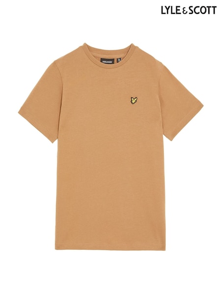 Lyle & Scott Brown Essentials Crew Neck T-Shirt (F55504) | £22