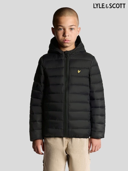 Lyle & Scott Black Lightweight Padded Jacket (F55527) | £90