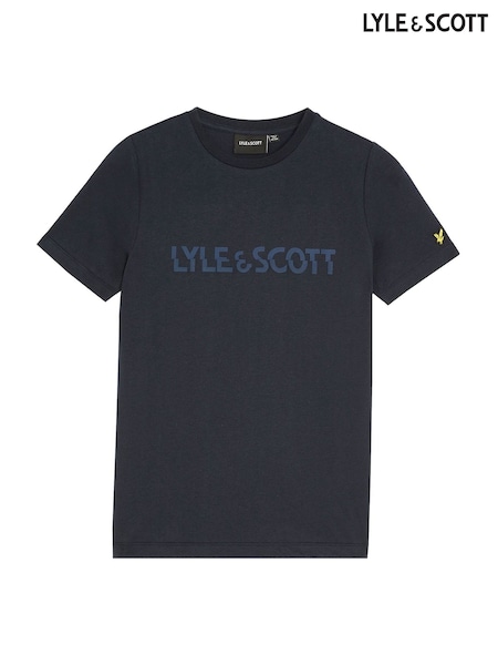 Lyle & Scott Blue Print T-Shirt (F55531) | £25