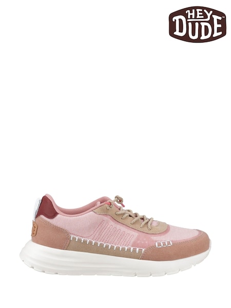 HEYDUDE Pink Sirocco Alta Boho Trainers (F55624) | £80