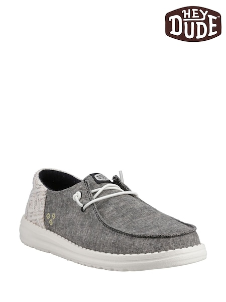 HEYDUDE Wendy Funk Surf Baja Black Shoes (F55633) | £70