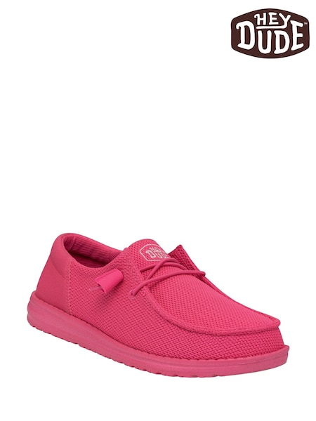HEYDUDE Pink Wendy Funk Mono Shoes (F55637) | £60